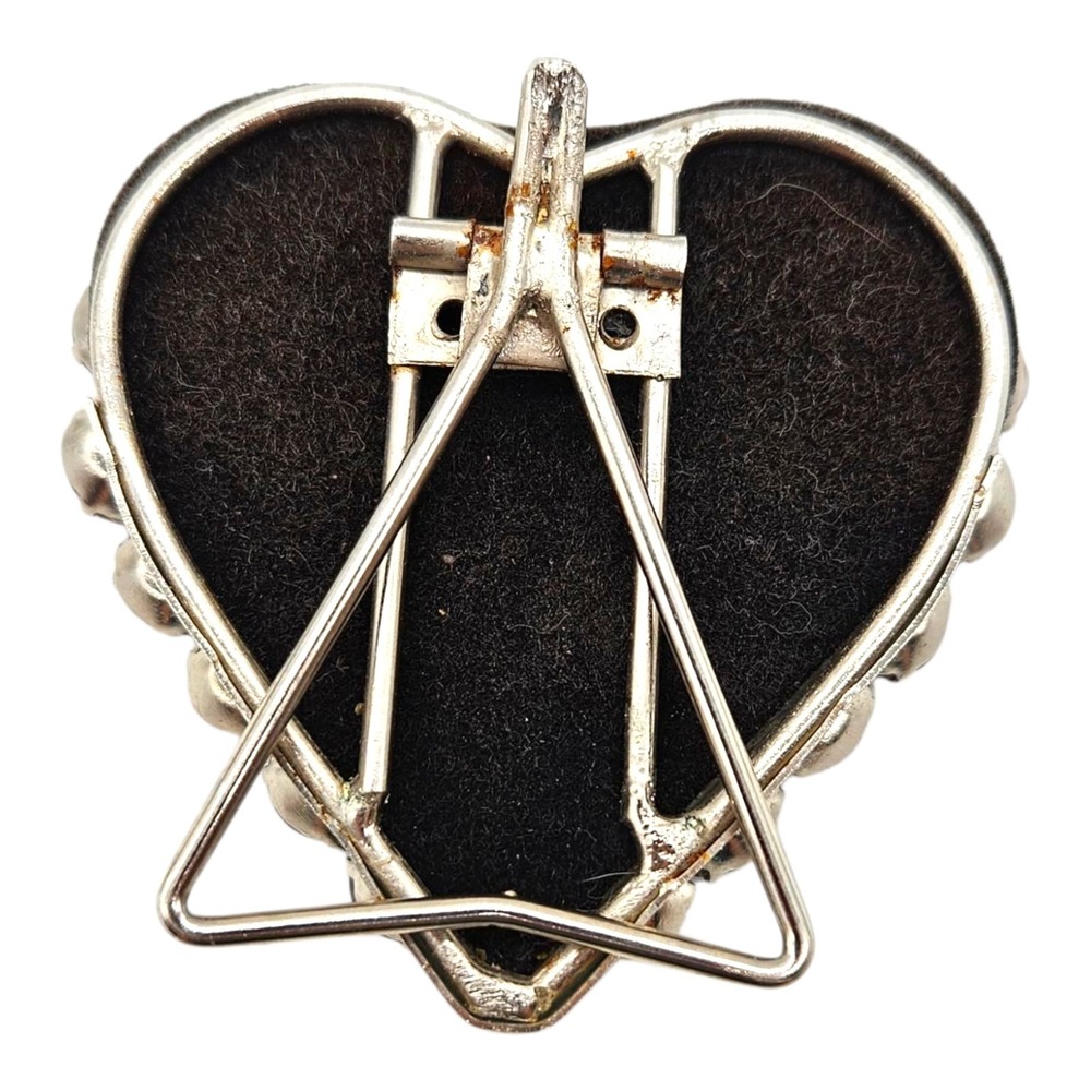 3 VTG Heart Shape Rhinestone Picture Frames Small Mini Red Pink Clear Y2K 2.5" - Picture 6 of 9